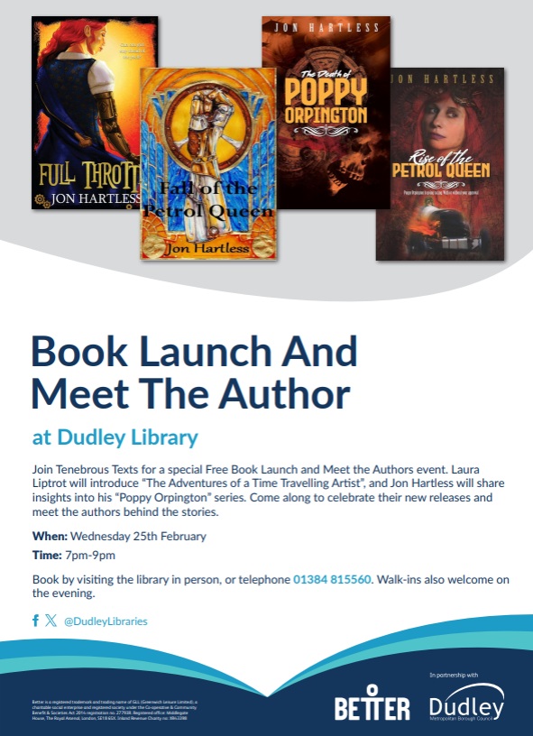 Dudley Library - Tenebrous Texts Book Launch and Meet The Author